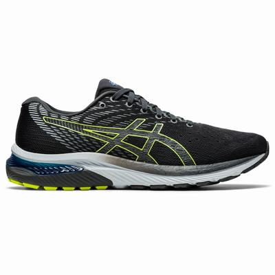 Asics Gel-Cumulus 22 (2E) - Miesten Juoksukengät - Syvä Harmaat/VaaleanVihreä